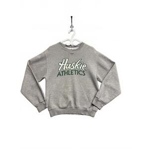Vintage 90's Russell Athletic Grey Huskie Athletics Crewneck Sweatshirt Sz Small